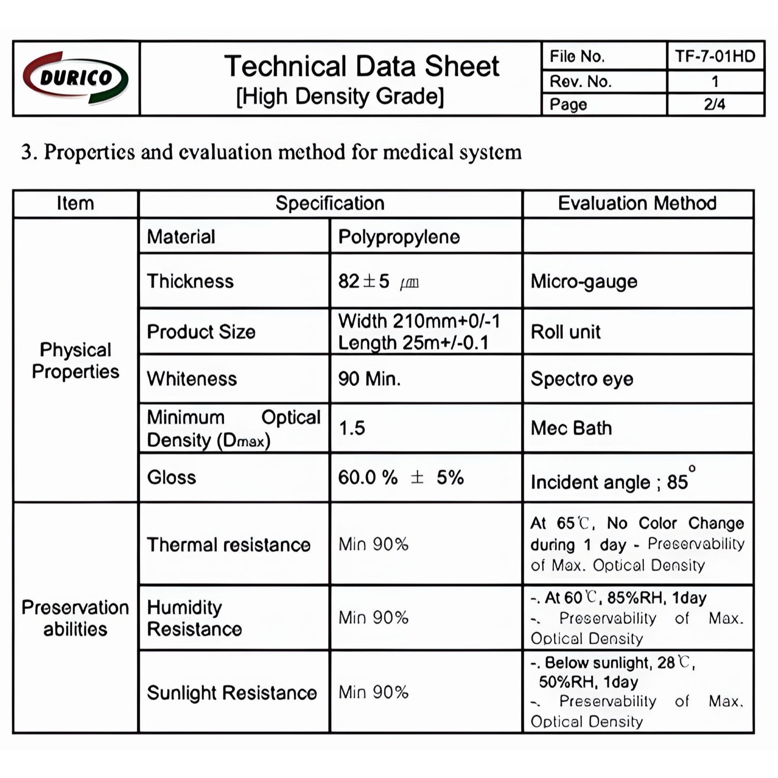 Durico ULSTAR-2100HD - High-Density Thermal Paper (5-roll box)