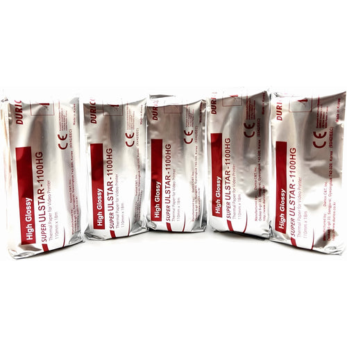 Durico 1100HG High-Gloss Ultrasound Thermal Paper (5 Rolls)